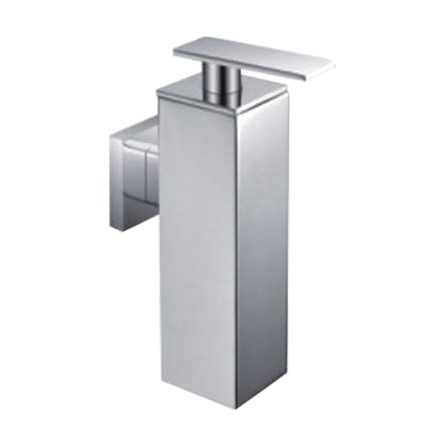 square chrome soap dispenser