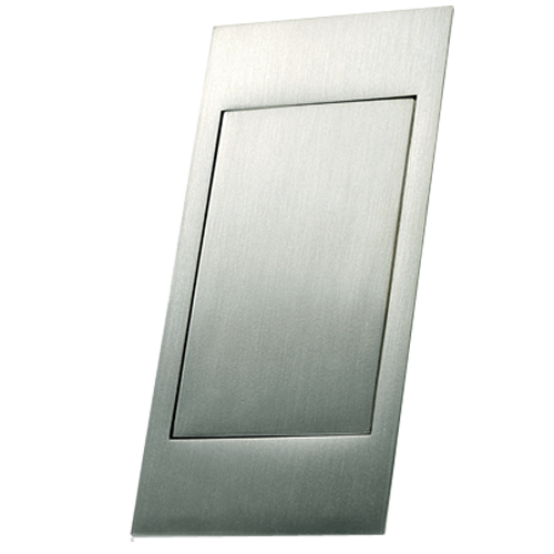Buy PUSH Flush Handle Inox Look Finish 96mm size Online in