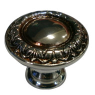 Cabinet Knob - 40mm - Polished Silver &