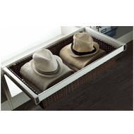 Cane Drawer Basket with Silent Soft Clo