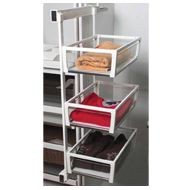 Wardrobe Glass Basket Pull Out
