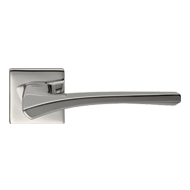 ASTRID Lever Handle on Rose - Satin Nic