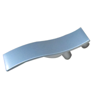 Cabinet Handle - CC : 16mm - Silver Fin