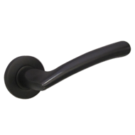 DOGE Lever Handle on Rose - Graphite Fi