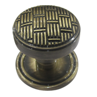 Double Cross Cabinet Knob with Rose - 4