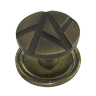 TRIVIAL Cabinet Knob with Rose - 40mm -
