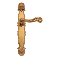 Door lever Handle on Plate - Orro Antiq