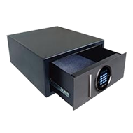 Front Opening Drawer Safe - Black Colou