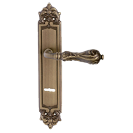 Luxor Lever Handle on Plate Yester Bron