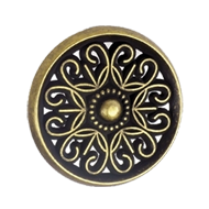 Furniture Knob - Antique Brass - 35mm