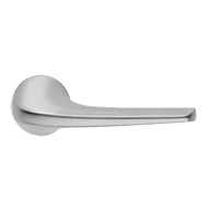 SOUND Lever Handle on Rose in Polished