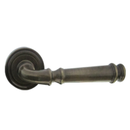 Door Lever Handle on Rose - Bronze Anti