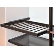 Pull out aluminium frame with trousers