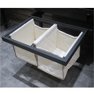 Pull out aluminium frame with pair of q