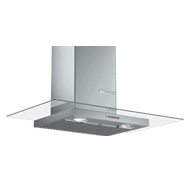 Wall Mounted Chimney with Glass Hood -