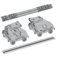Inline Wardrobe Sliding Fitting - Left