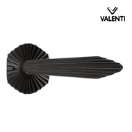 METROPOLIS Door Lever Handle on rose -