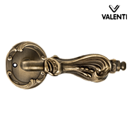 NAFIR Door Lever Handle on rose - Bronz