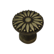 Brass Cabinet Knob - AB Finish