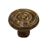 Brass Cabinet Knob - Antique Brass Fini