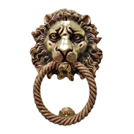 Brass Door Knocker - 12X8 Inch - Antiqu