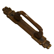 Brass Cabinet Handle - Antique Brass Fi
