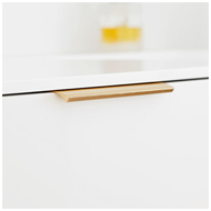 Aluminium Cabinet Handle - 200mm - Brus