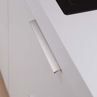 Aluminium Cabinet Handle - 200mm - Inox
