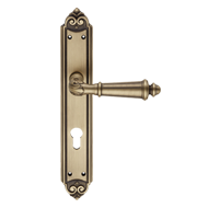 AIDA Door Lever handle on Plate - Small