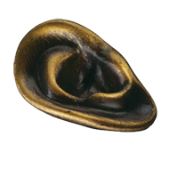 Body Line Ear Cabinet Knob - 62mm - Ant