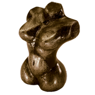 Body Line Cabinet Knob - 56mm - Antique