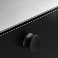 Pulley Cabinet Knob - Black A