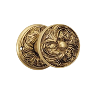 Mosca Cabinet Knob W/Rose - 62mm - Gold