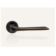 Living Mortise Handle On Rose - Bronze 
