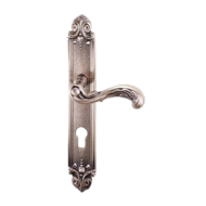 Beirut Lever Handle on Plate in Old Gol