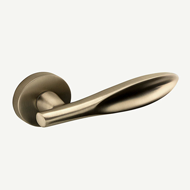 OVOID Lever Handle - Satin Nickel Finis