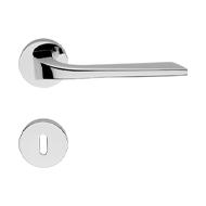 Living Mortise Handle On Rose - Satin C