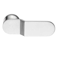 ICE Lever Handle on Rose in Polished Ch
