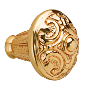 Cabinet knob diameter 34mm - Gold 24K F
