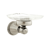 Soap dish holder with crystal - Satin n