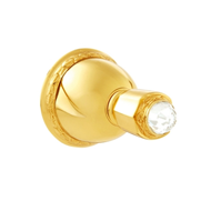 Robe hook with Swarovski crystal - Gold