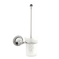 Toilet brush holder with Swarovski blac