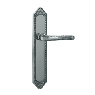Door lever handles set on plates - Anti