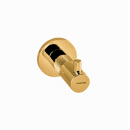 Robe hook with decorated brass ring - G