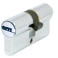 Cylinder Lock (LxK) - 70mm - Chrome Pla