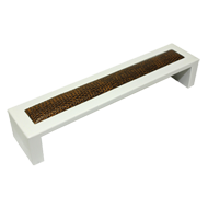 Cabinet Handle - 169mm - White & Brown