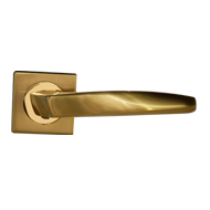 TWIST Lever Handle on rose Gold Finish