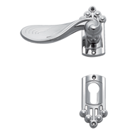 Door Lever Handle in Chrome Plated Fini