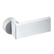 Page Pair Lever Handle on Rose in White