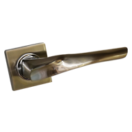 ATOM Lever Handle on Rose with Cylinder
